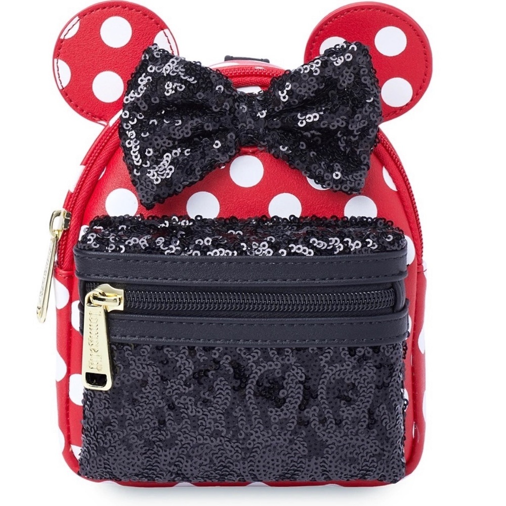 Minnie Mouse Sequin and Polka Dot Loungefly Wristlet NWT